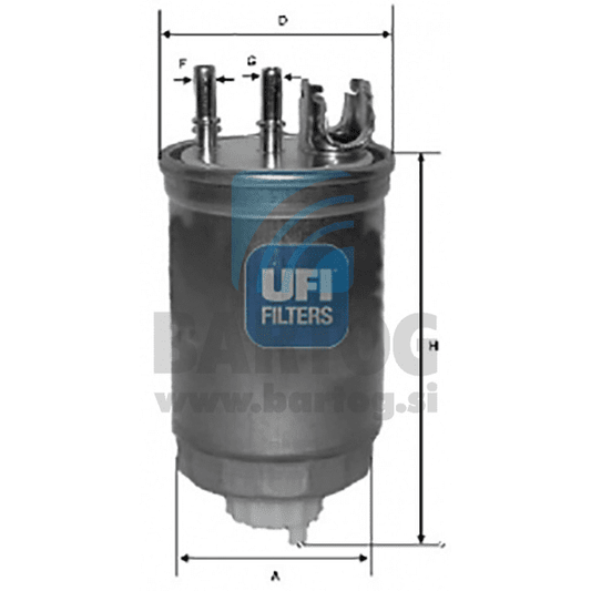 FILTER GORIVA UFI 24.412.00