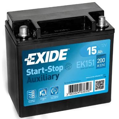 AKUMULATOR EXIDE EK151 15AH L+ 200A(EN) 150X87X145 = A2115410001