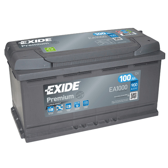 AKUMULATOR EXIDE PREMIUM EA1000 100AH D+ 900A(EN) 353X175X190 95AH-100AH