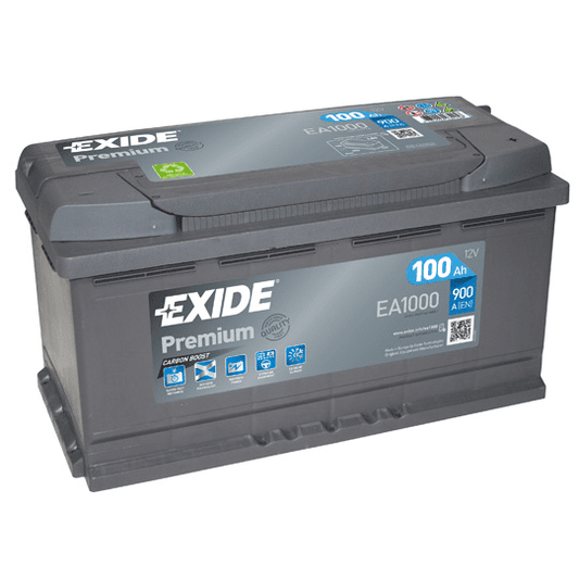 AKUMULATOR EXIDE PREMIUM EA1000 100AH D+ 900A(EN) 353X175X190 95AH-100AH